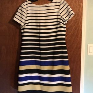 The Limited dress. 6 black and white stripes.